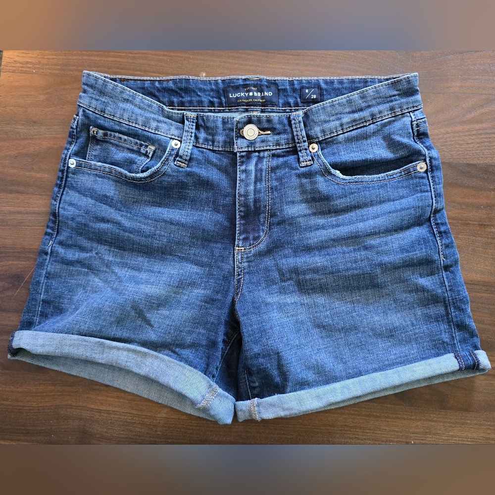 Lucky Brand Blue Jean Shorts with Rolled Hem